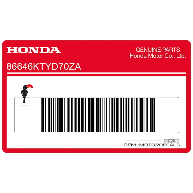 Honda CBR125R Autocollant Repsol pour saute-vent OEM 86646KTYD70ZA