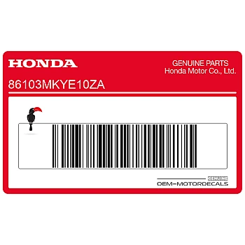 Belly pan decal, right side