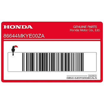 Adesivo pannello laterale, lato sinistro