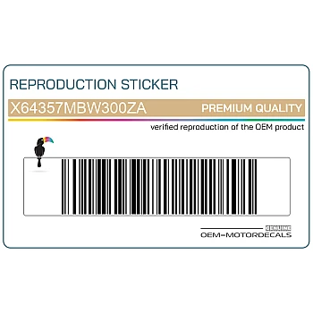 Zijpaneel sticker, linkerkant