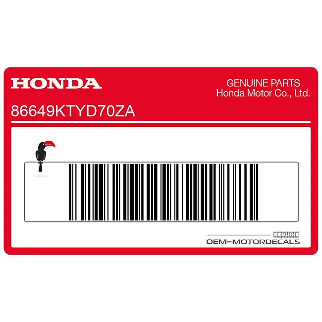 Honda CBR125R Carenage Central Repsol Graphic OEM 86649KTYD70ZA