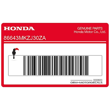 Front cowling decal, right side