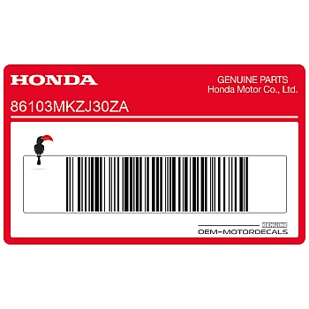 Belly pan decal, right side