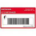 Adhesivo logotipo Honda Wing depósito, lado derecho