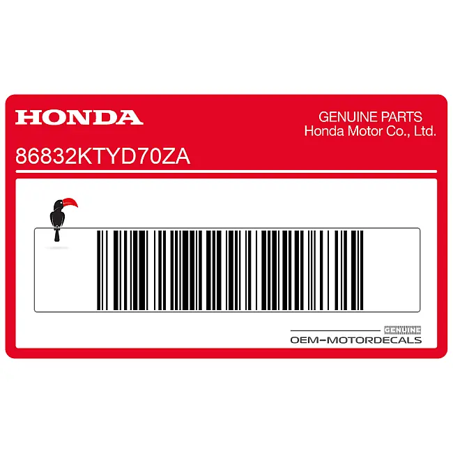Honda CBR125R Couvercle arrière droit autocollant Repsol côté droit OEM 86832KTYD70ZA