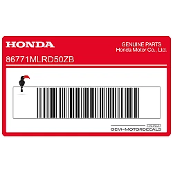 Naklejka na tylną owiewkę / zadupek, prawa strona