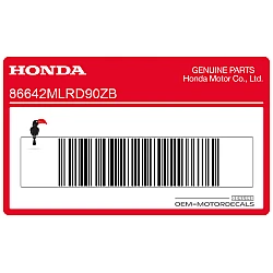 Naklejka na osłonę boczną, lewa strona