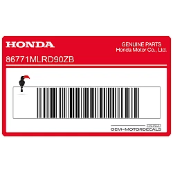 Naklejka na tylną owiewkę / zadupek, prawa strona