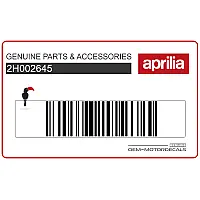 APRILIA Front cowling decal, left side 2H002645