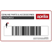 APRILIA Side cowling decal, left side 2H002653