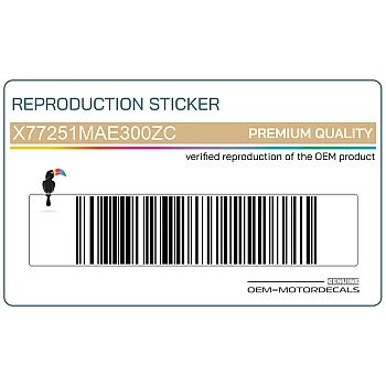 Naklejka na tylną owiewkę / zadupek