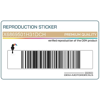 Zijpaneel sticker, linkerkant