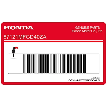 Autocollant logo aile Honda pour réservoir, côté droit