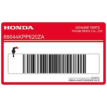 Zijpaneel sticker, linkerkant