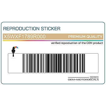 Heckverkleidung Aufkleber, Rechte Seite