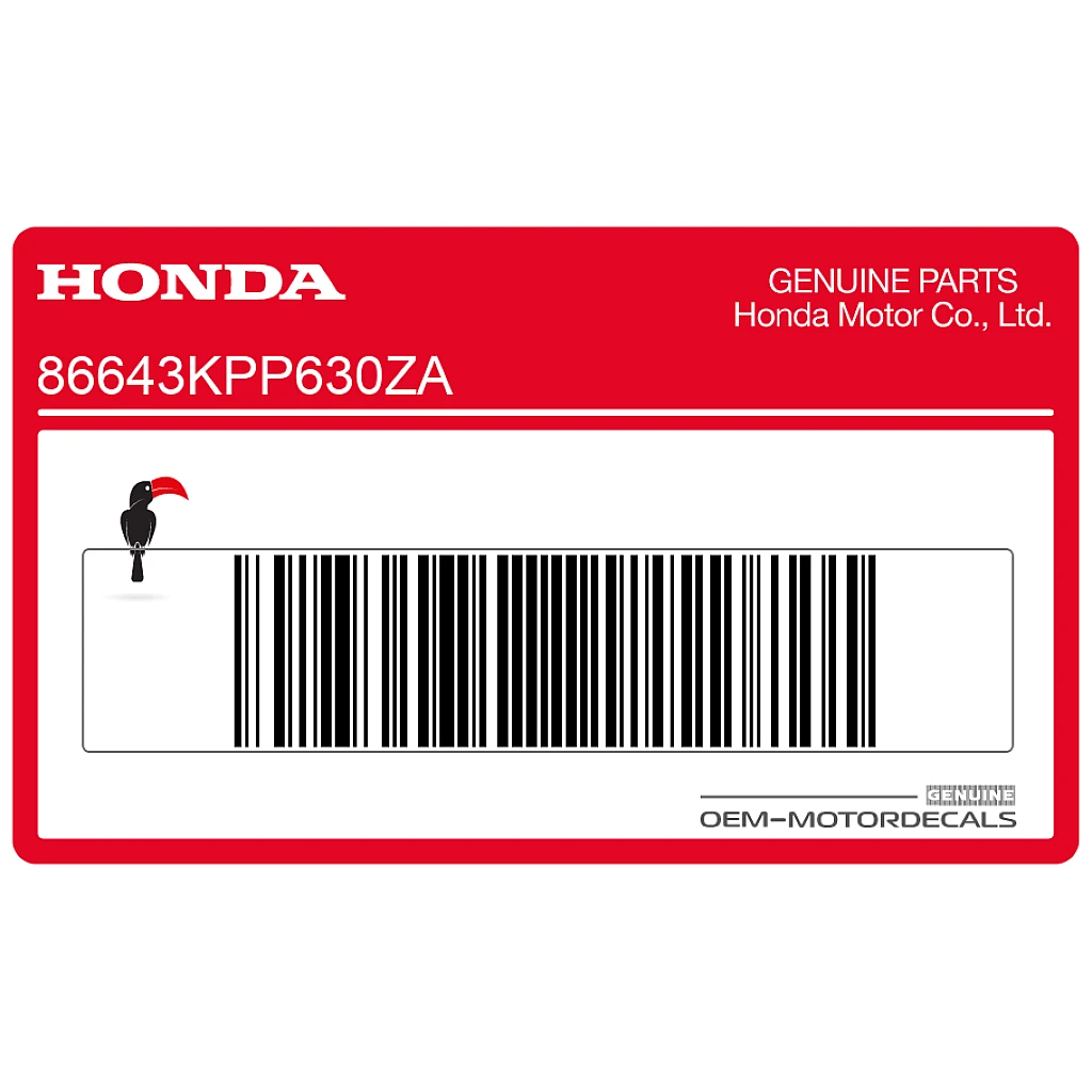 Honda CBR125R Bandeau de carénage avant droit Côté droit OEM 86643KPP630ZA