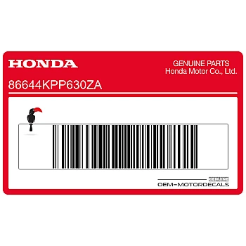 Bovenkuip sticker, linkerkant