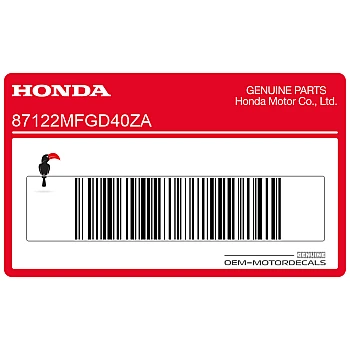 Emblème Honda Wing réservoir, côté gauche