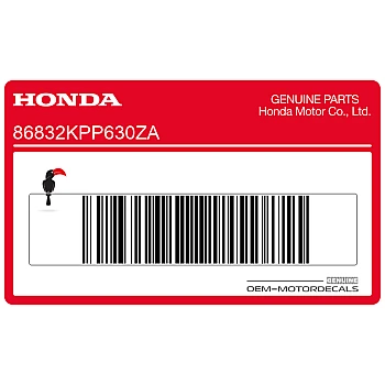 Kontpaneel sticker, rechterkant