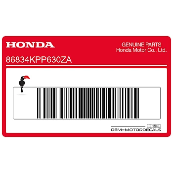 Kontpaneel sticker, rechterkant