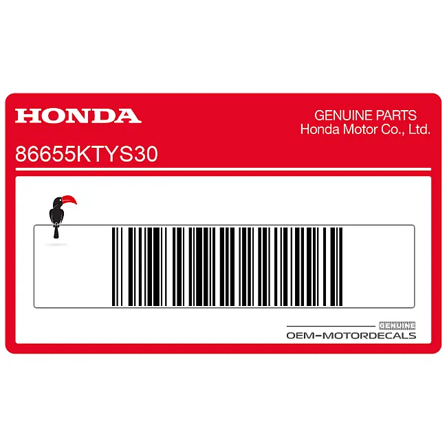 Honda CBR125R Autocollant de Pare-Brise Repsol OEM 86655KTYS30