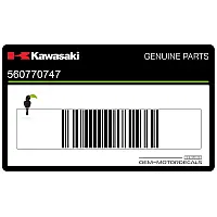 KAWASAKI Kontpaneel sticker, linkerkant 56077-0747
