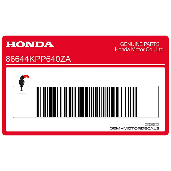 Honda CBR125R Middle Cowl Stripe Left Side OEM 86644KPP640ZA