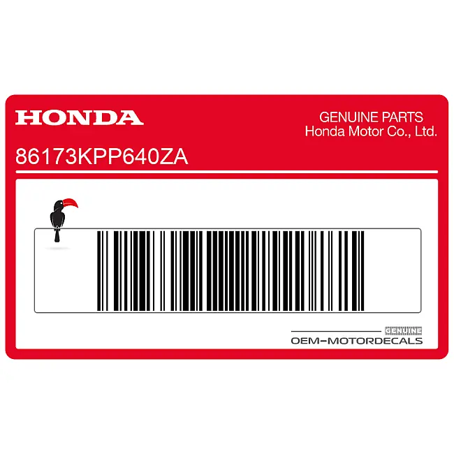 Honda CBR125R Bande Droite Réservoir Côté Droit OEM 86173KPP640ZA