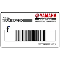 YAMAHA Frame cowling decal, right side BNU-F17F2-00-00