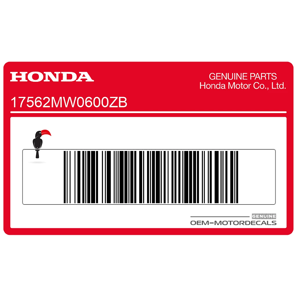 Honda CBR900RR Left Fairing Stripe Left Side OEM 17562MW0600ZB