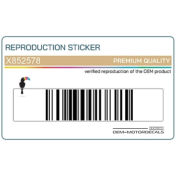 Pegatina para guardabarros delantero