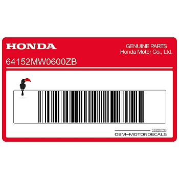 Pegatina para carenado frontal, lado izquierdo