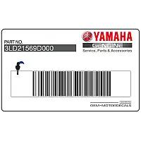YAMAHA Kotflügelaufkleber vorne 3LD-21569-D0-00