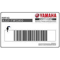 YAMAHA Rahmenabdeckungsaufkleber, Linke Seite 3LD-2173E-D0-00