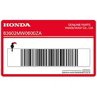 HONDA Lower cowl stripe, right side 83602-MW0-600ZA
