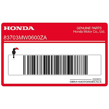 Pegatina de cubierta lateral, lado izquierdo