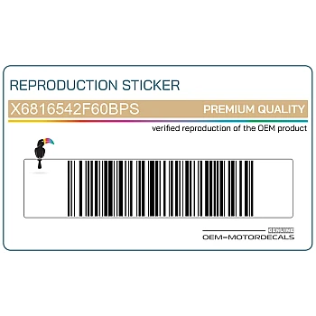 Naklejka na tylną owiewkę / zadupek