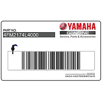 YAMAHA Zestaw naklejek na tylną owiewkę / zadupek, prawa strona 4FM-2174L-40-00