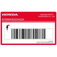 HONDA Autocollant de panneau latéral, côté gauche 83566-KBS-D00ZA