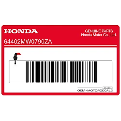 Belly pan decal, right side
