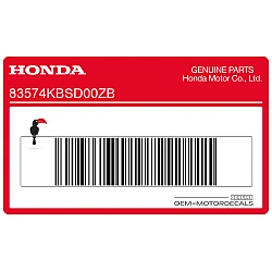 Naklejka na osłonę boczną, prawa strona