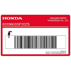 Belly pan decal, right side