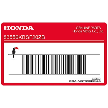 Belly pan decal, right side