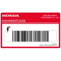 HONDA Naklejka na zbiornik, lewa strona 83648-KBS-F20ZB