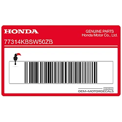 Kontpaneel sticker