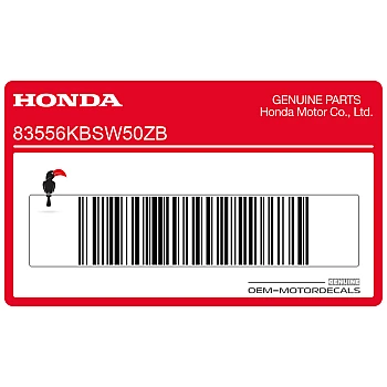 Belly pan decal, right side