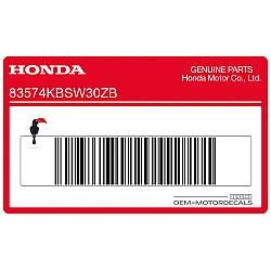 Belly pan decal, right side