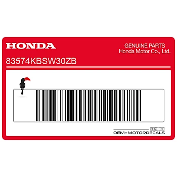 Belly pan decal, right side