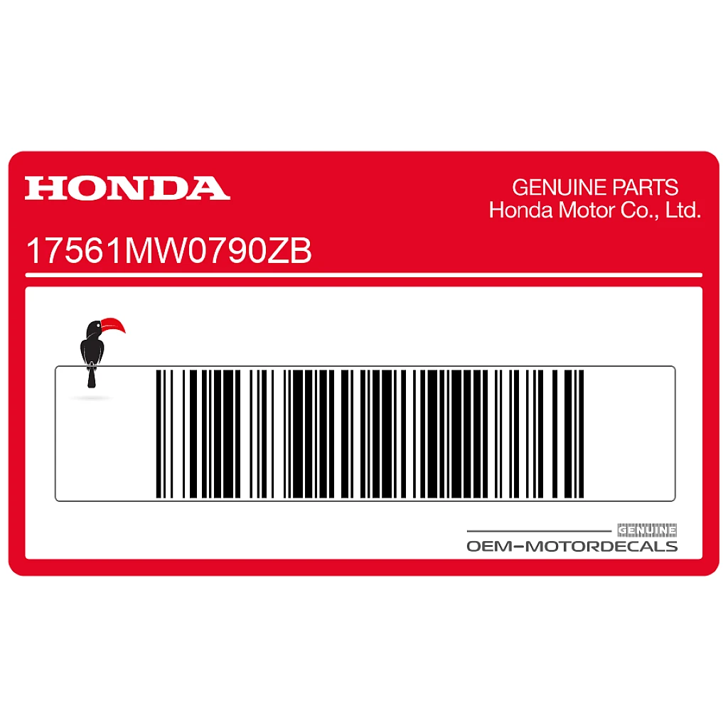 Honda CBR900RR Fuel Tank CBR Graphic Left Side OEM 17561MW0790ZB