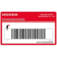 HONDA Pegatina para quilla, lado derecho 83546-KBS-W30ZB